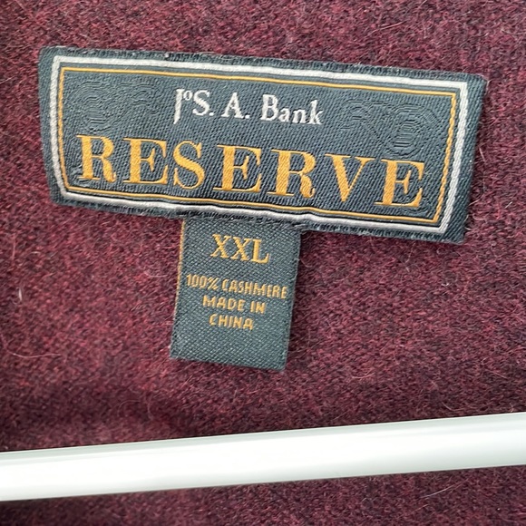 Jos. A Bank Reserve 100% Cashmere V-neck Sweater XXL - Picture 2 of 5